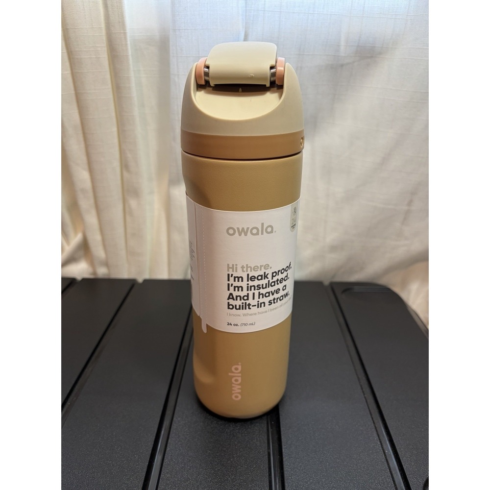 Owala FreeSip 24fl Oz BPA Free Muddy Buddy Water Bottle with Spout Lid- SEE PICS